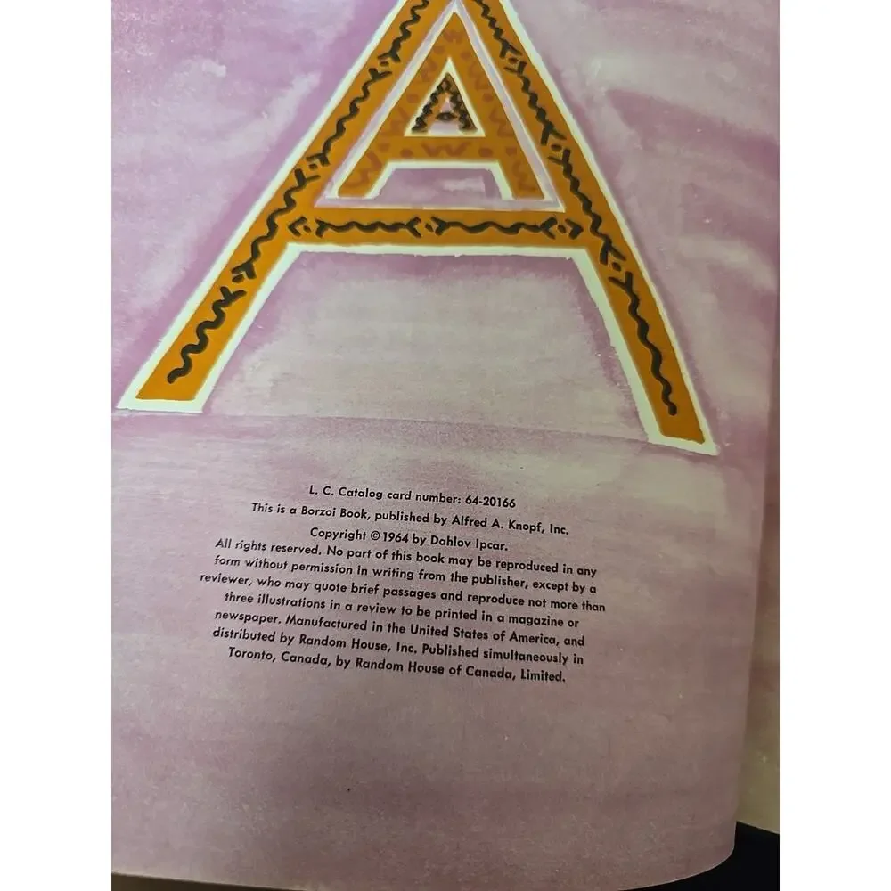 I Love My Anteater with an A Dahlov Ipcar First Edition First‎ Printing Scarce